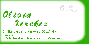 olivia kerekes business card